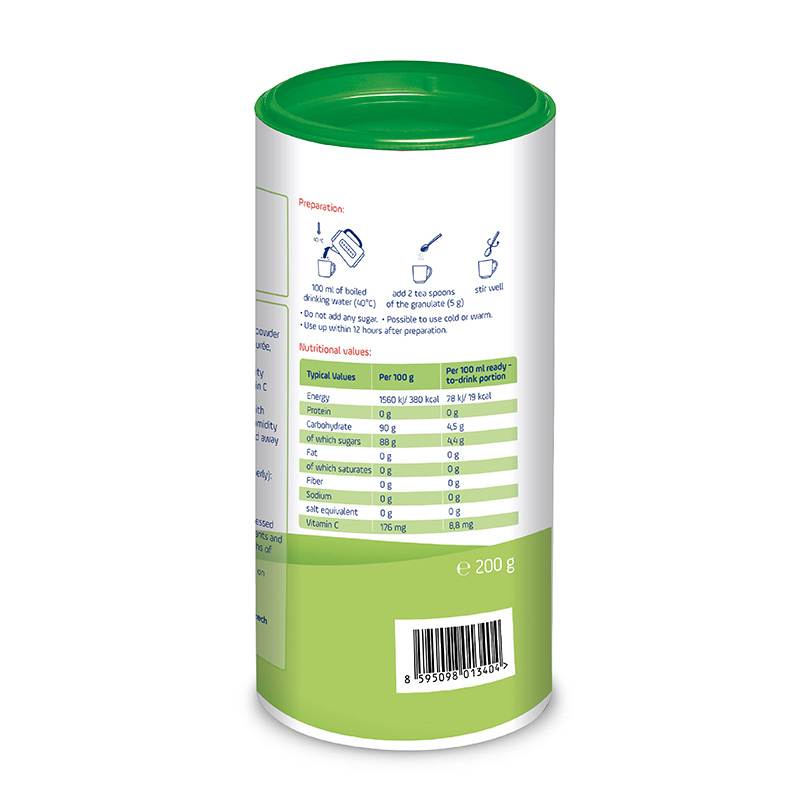Trà cốm hoa quả Burine táo 200g