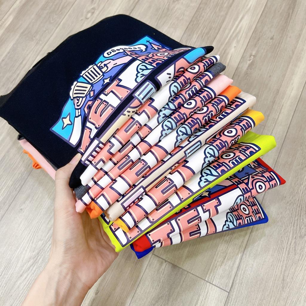 Áo Thun Tay Ngắn Unisex Đủ Size M L XL - TẾT SAIGON