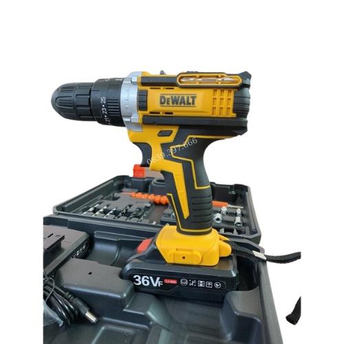 Máy khoan pin dewalt 36V 3 chức năng, 100% lõi đồng tặng bộ phụ kiện 24 chi tiết Hàng Cao Cấp