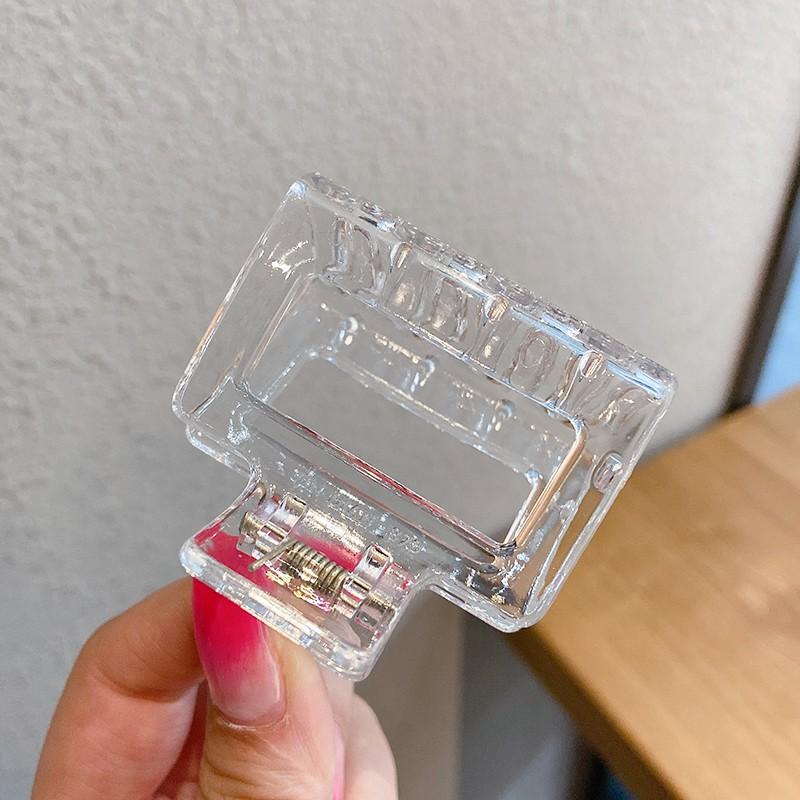 Kẹp Tóc Gấp Tóc Thiết Kế Đơn Giản Phong Cách Retro Hàn Quốc, cặp tóc 1 màu trơn bóng #4