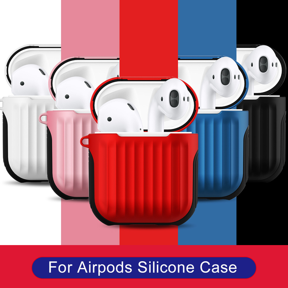 Vỏ bảo vệ tai nghe Có dây Vali silicon 2 trong 1 chống rơi chống va đập Thay thế cho AirPods 1