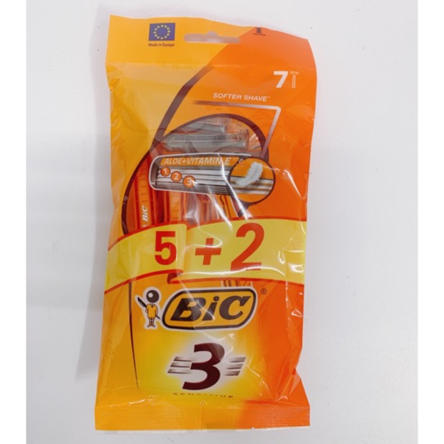 Dao cạo bic 3 lưỡi túi 12 chiếc