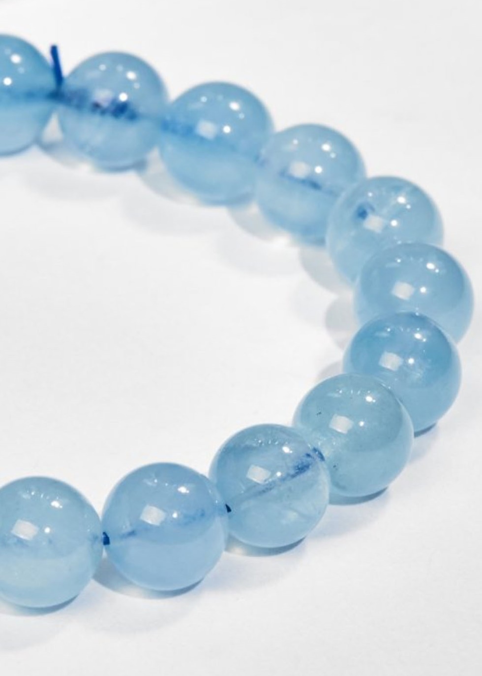 Lắc Tay Aquamarine 9MM Kèm Giấy Kiểm Định Gembank