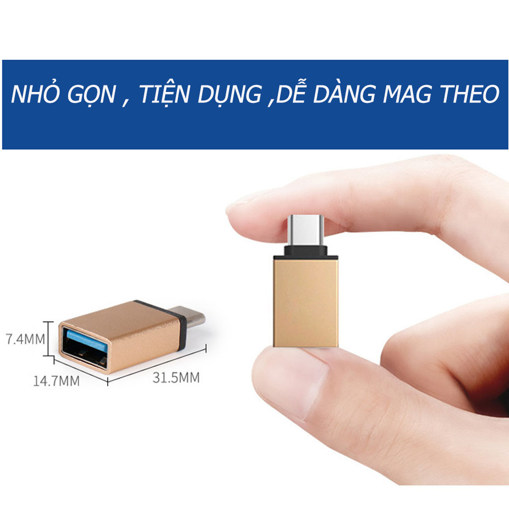 Đầu Chuyển Đổi USB Type C sang USB 3.0 .Hàng chính hãng ESSAGER