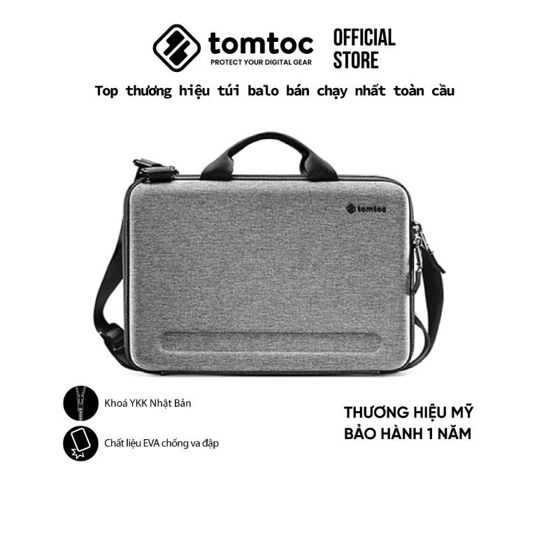 Túi đeo chéo chống va đập Tomtoc Eva cho Macbook Pro 13''/15″/16'' Gray - Hàng chính hãng