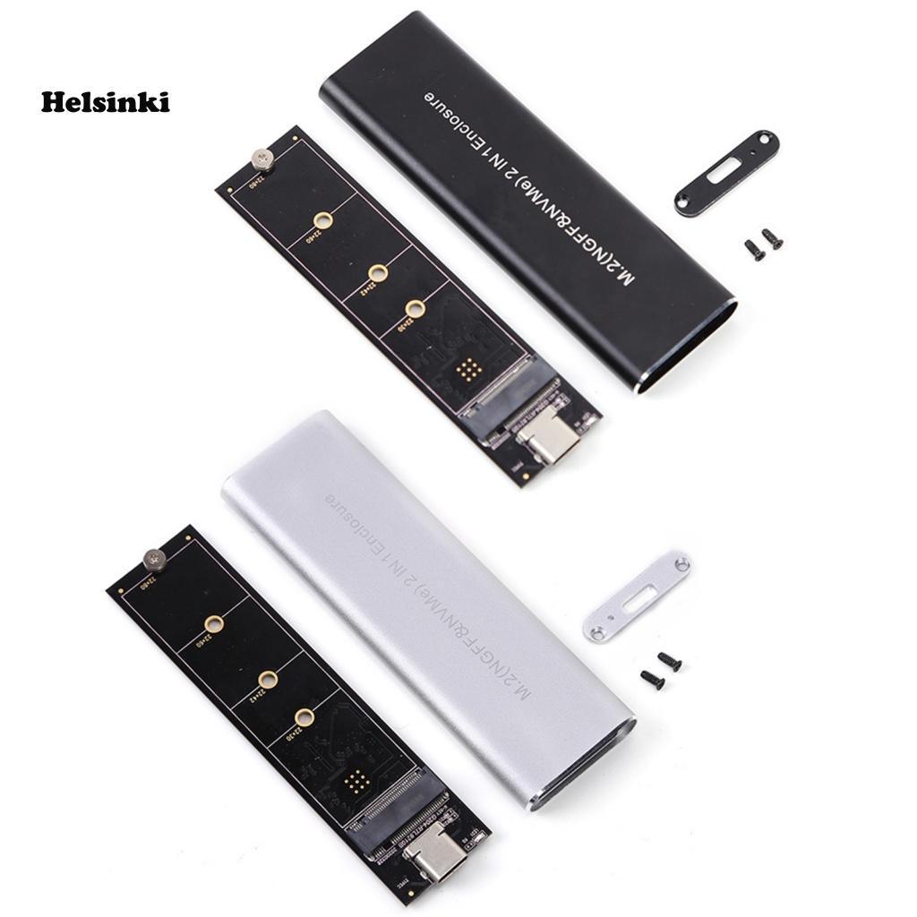 Vỏ Ổ Cứng Ngoài HLS Cho Laptop NVMe SATA M.2 SSD