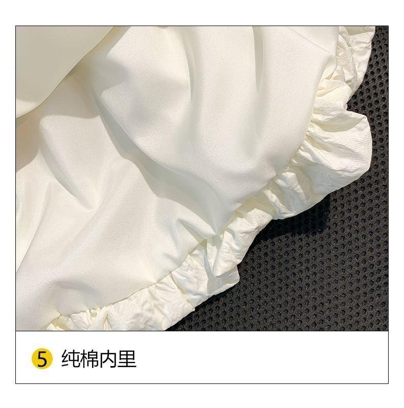 DONGSHOP HOT Cô gái bong bóng nước ngoài tay áo đầm mùa hè 2023 Hàn Quốc trẻ em Bowknot váy công chúa váy mùa hè