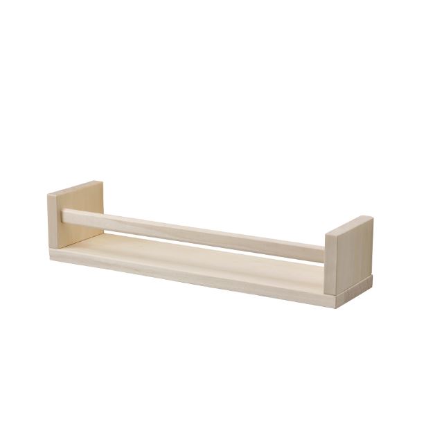 Giá gỗ treo tường để gia vị 40x10x9cm