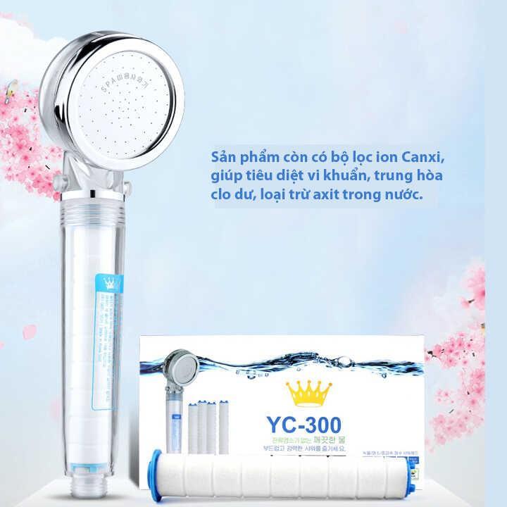 Vòi Sen Yc-300 Tăng Áp Lõi Lọc Nước Khử Khuẩn Hàn Quốc - Tặng Thêm 1 Lõi Lọc - Hàng Chất Lượng