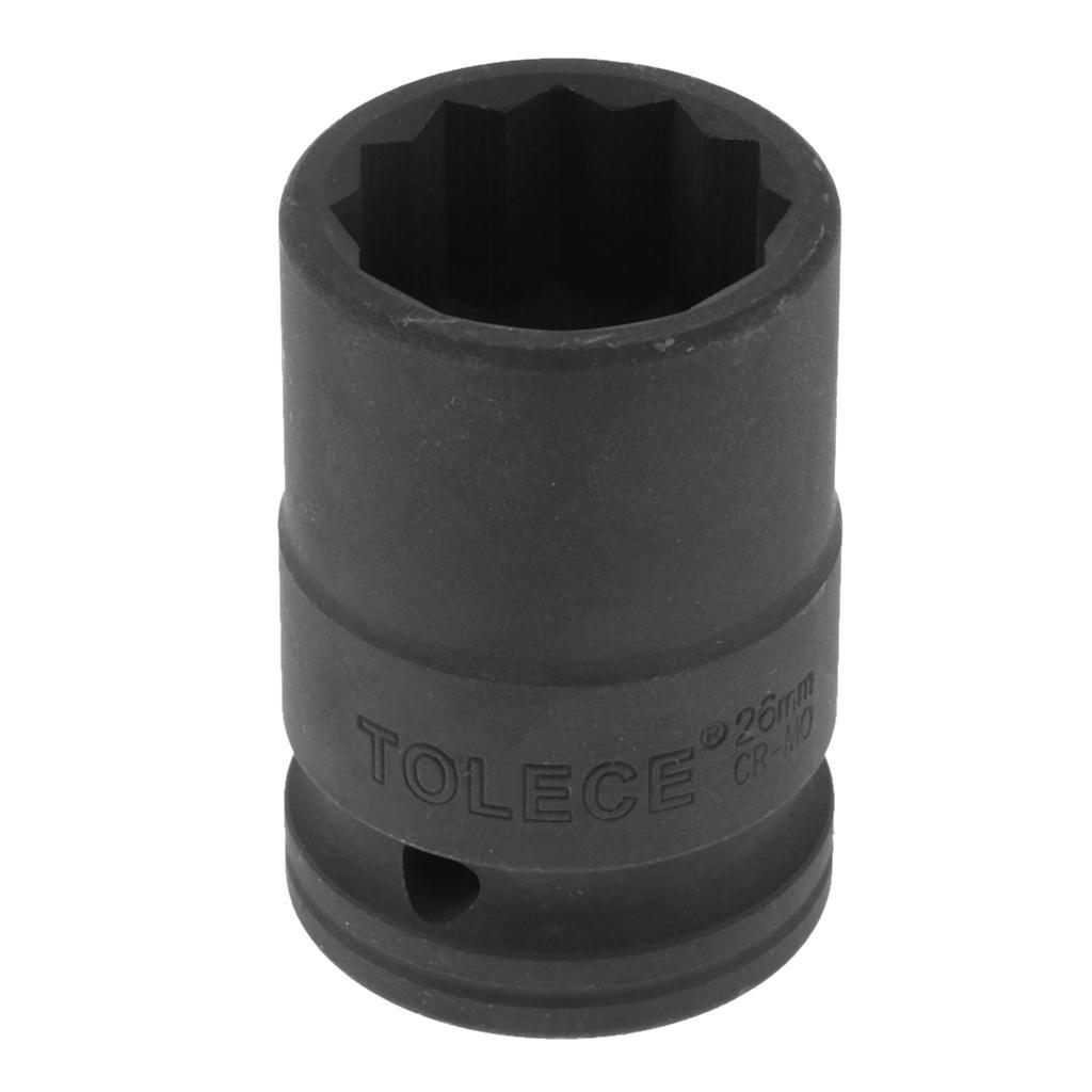 3/4-inch Square Drive 26mm   Impact Socket Black