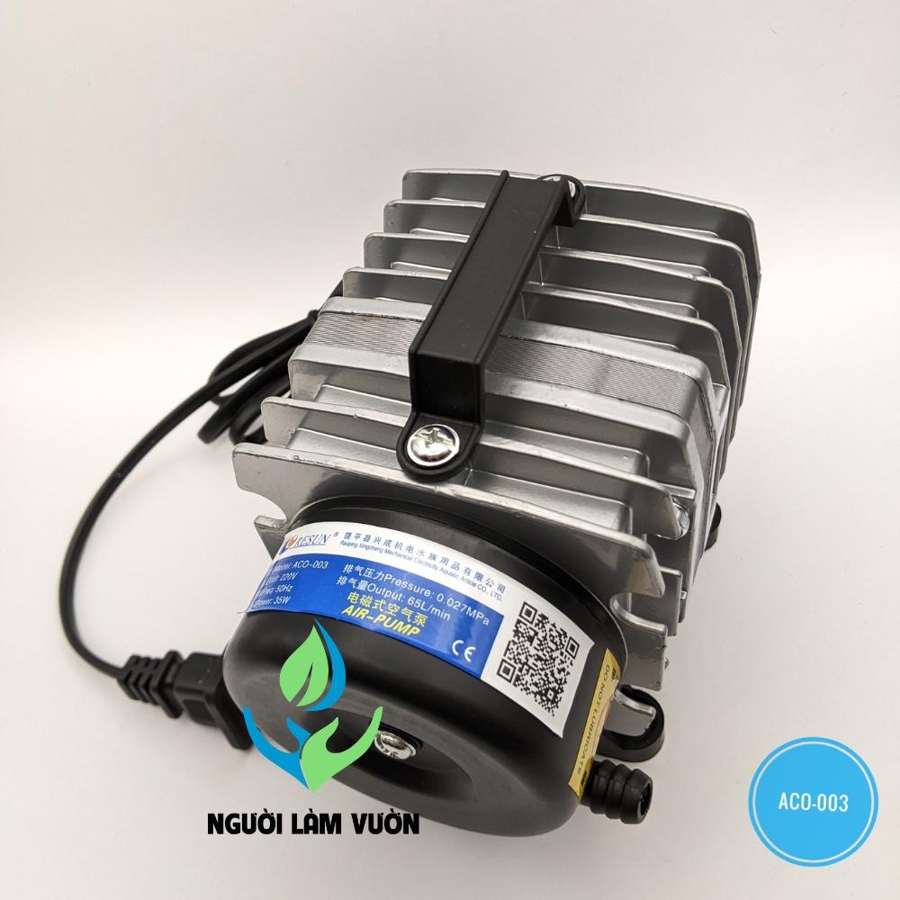 Máy bơm oxy hồ cá - Máy thổi oxy RESUN ACO - 003 - 35W dùng cho hồ cá, hồ Koi