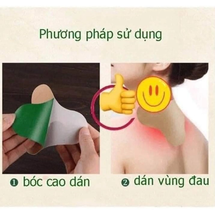 Miếng Dán ngải Cứu Giảm Đau Vai Gáy Hiệu Quả Hộp 12 Miếng