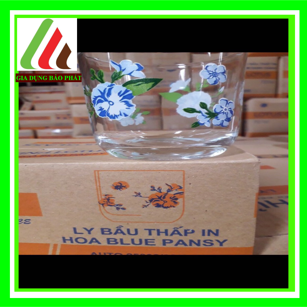 Bộ 6 ly thủy tinh họa tiết Việt Nam