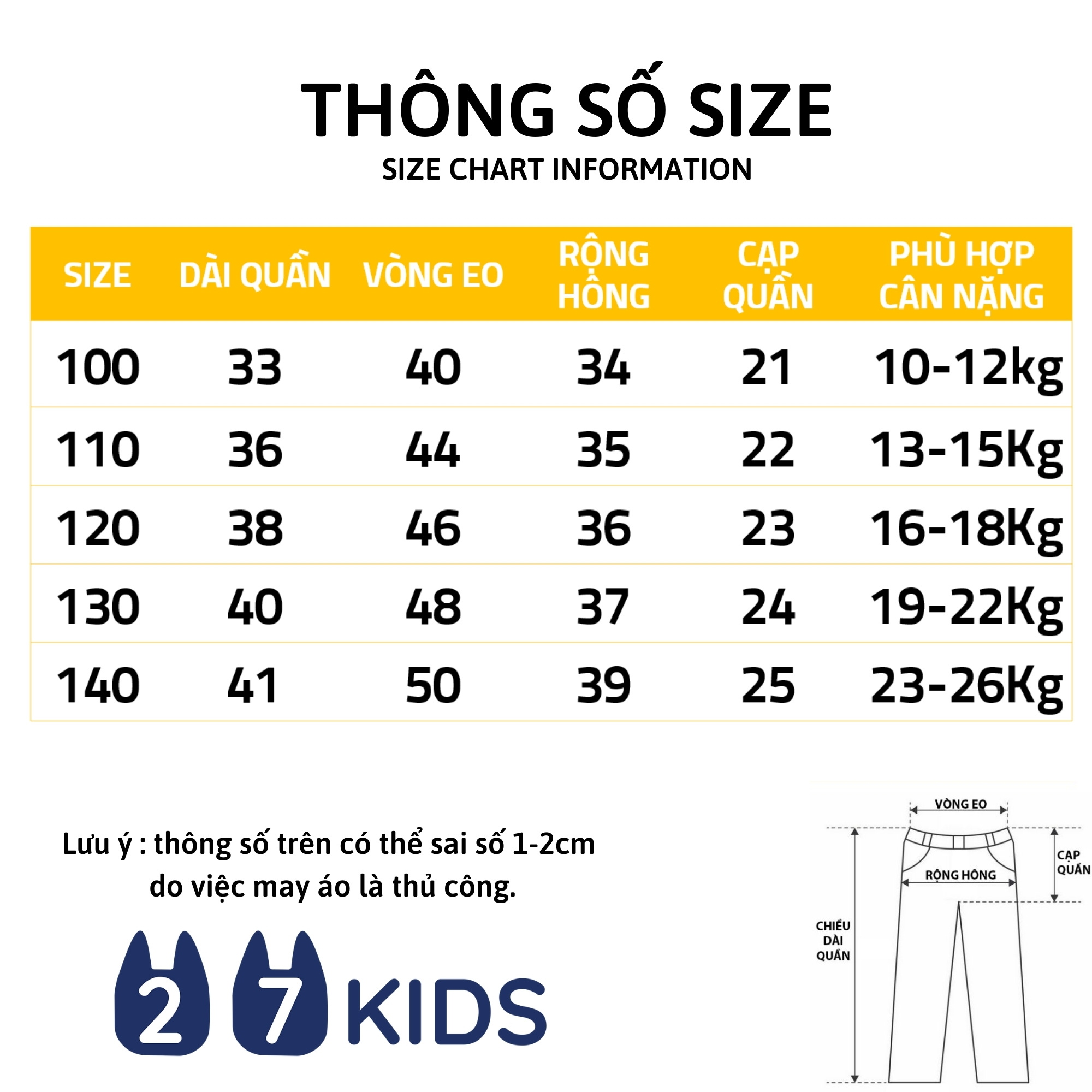 Quần short Kaki bé trai 27Kids WELLKIDS Quần đùi nam cho trẻ từ 2-10 tuổi BSKK1