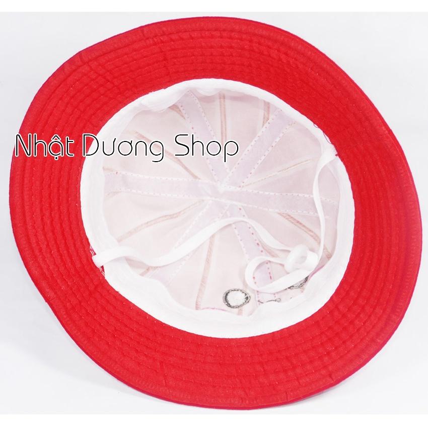 Mũ rộng vành trẻ em hình Pikachu dễ thương - Đỏ, Kem, Hồng chất liệu vải nhung cao cấp rất đẹp cho bé