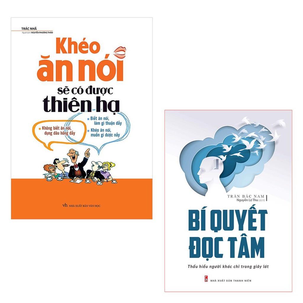 ComBo 2 Cuốn: Khéo Ăn Nói Sẽ Có Được Thiên Hạ  + Bí Quyết Đọc Tâm  - Bản Quyền