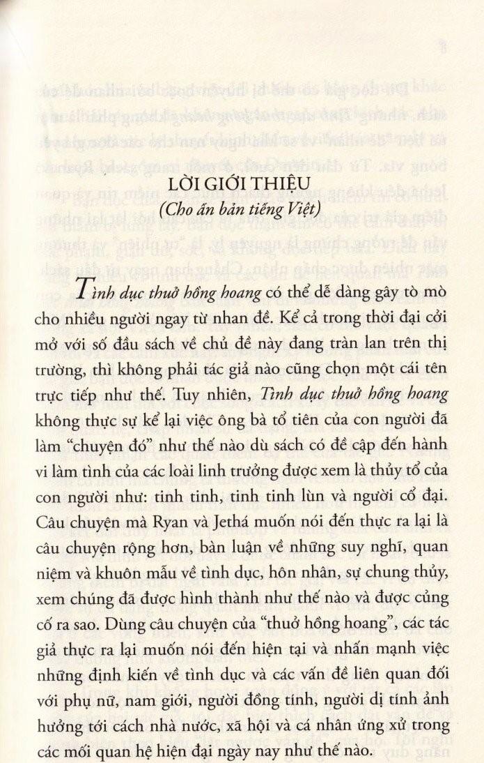 Tình Dục Thuở Hồng Hoang (Tái Bản 2020)