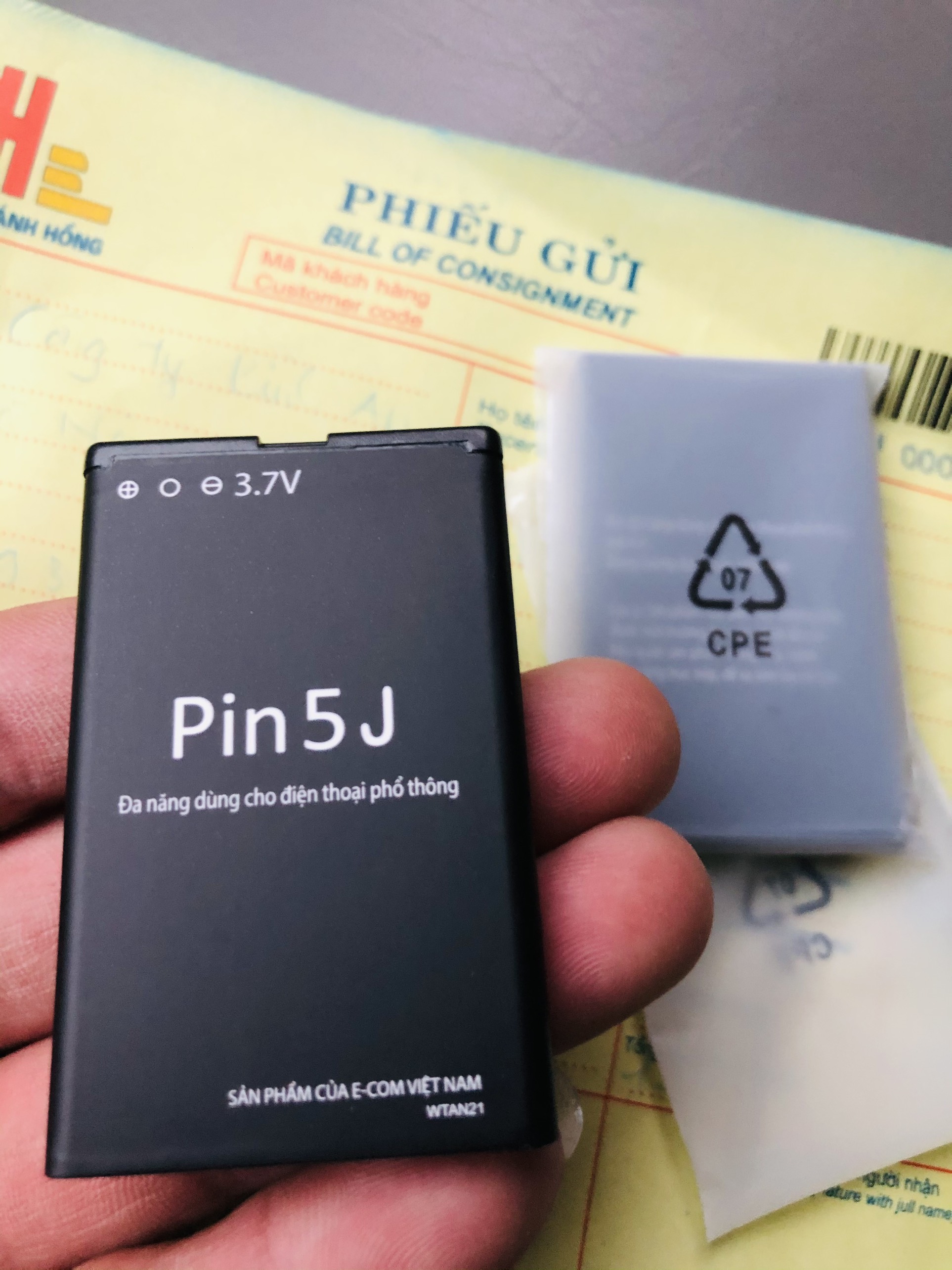 Pin 5j dung lượng cao 1500mAh E-COM