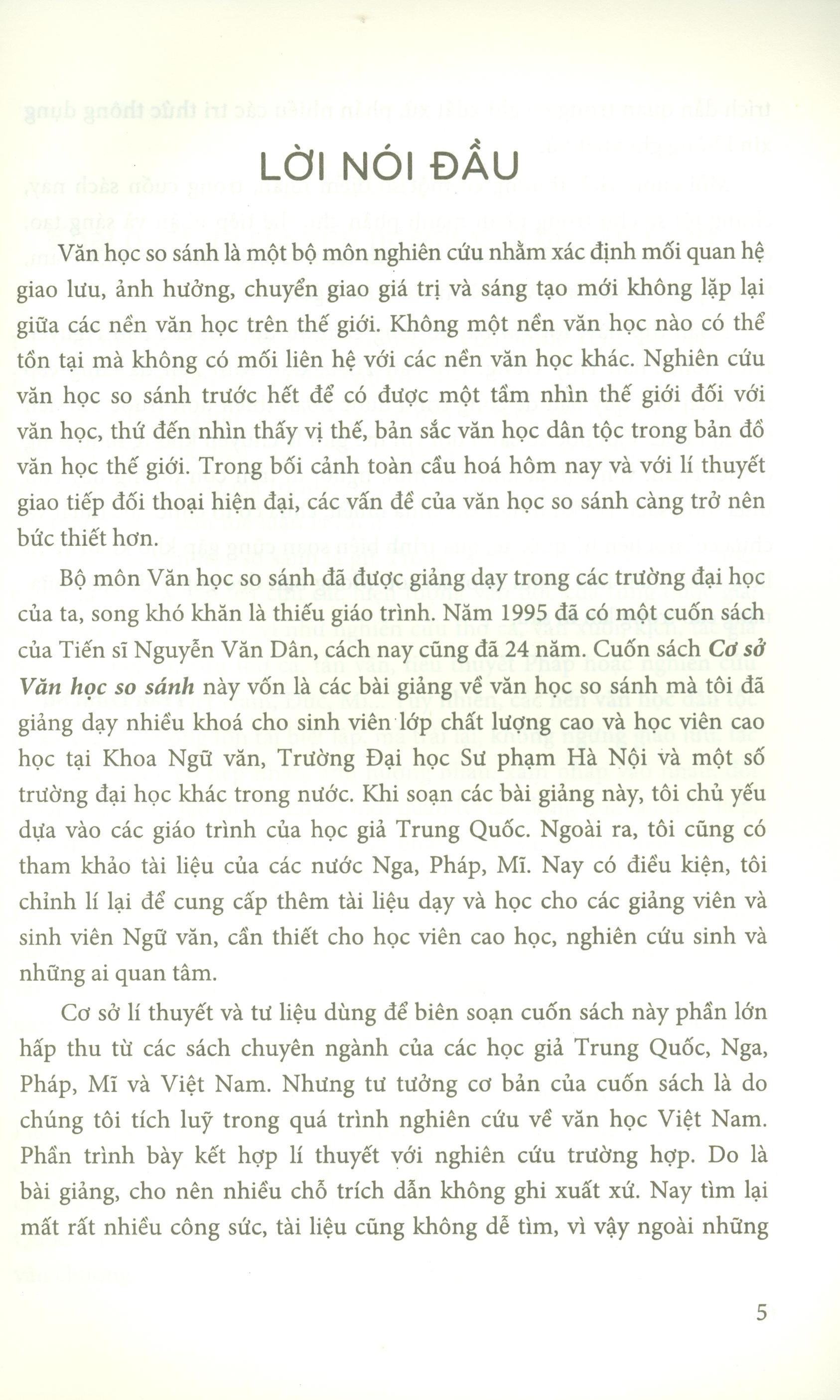 Cơ Sở Văn Học So Sánh (Bìa cứng)