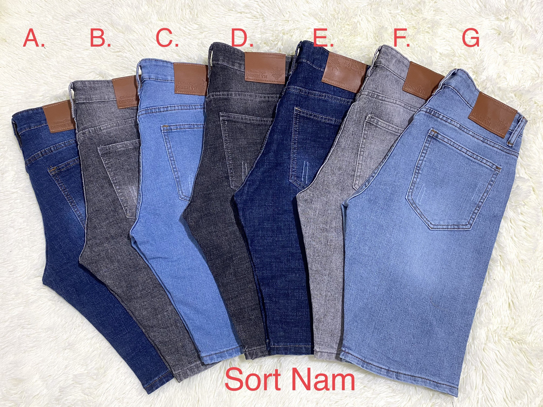 Quần SHORT jean NAM  cao cấp có size 28-38 . Vải dày và co giãn
