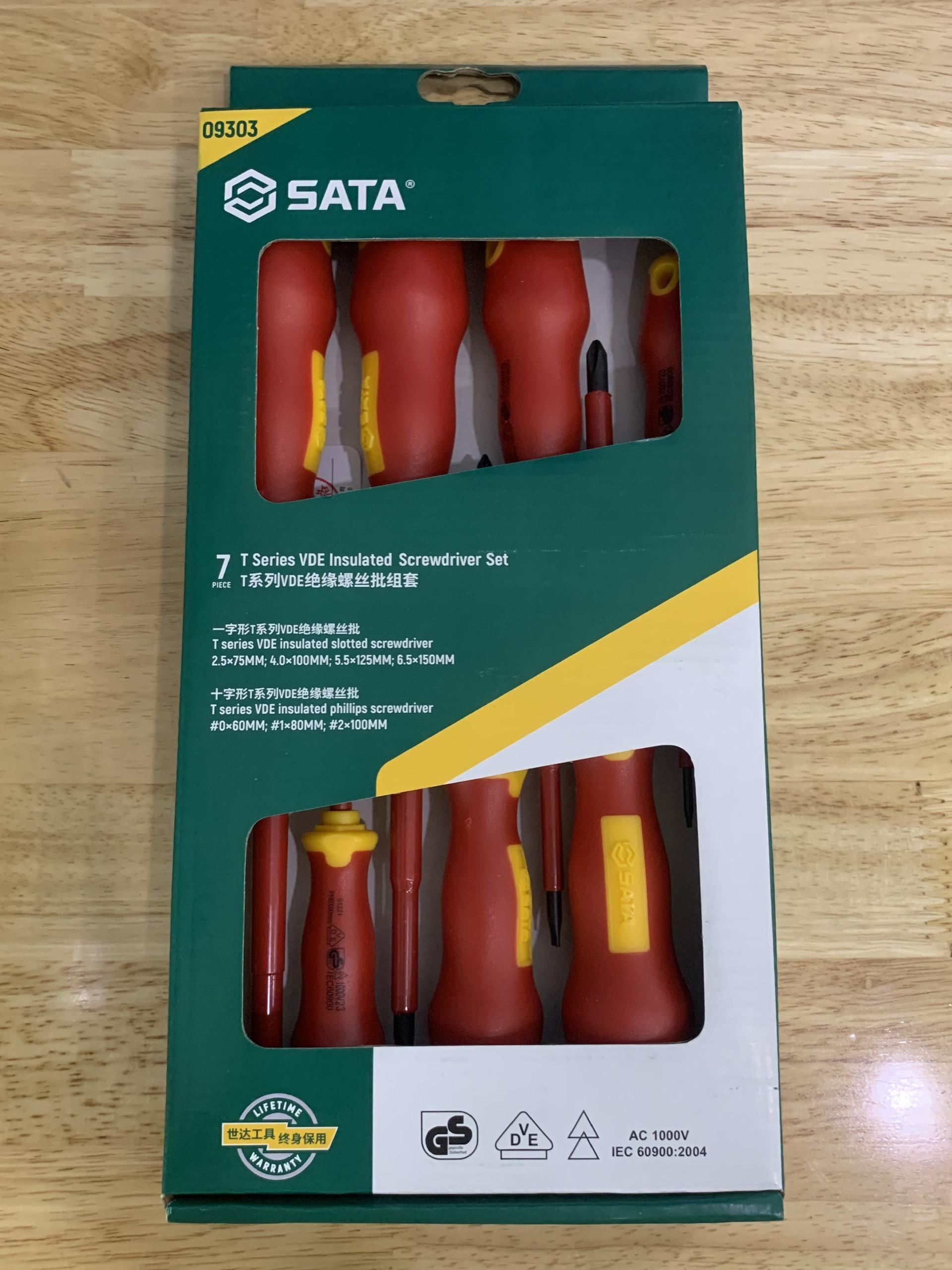 Bộ tua vít cách điện 1000V VDE 7 chi tiết chuyên dụng 09303