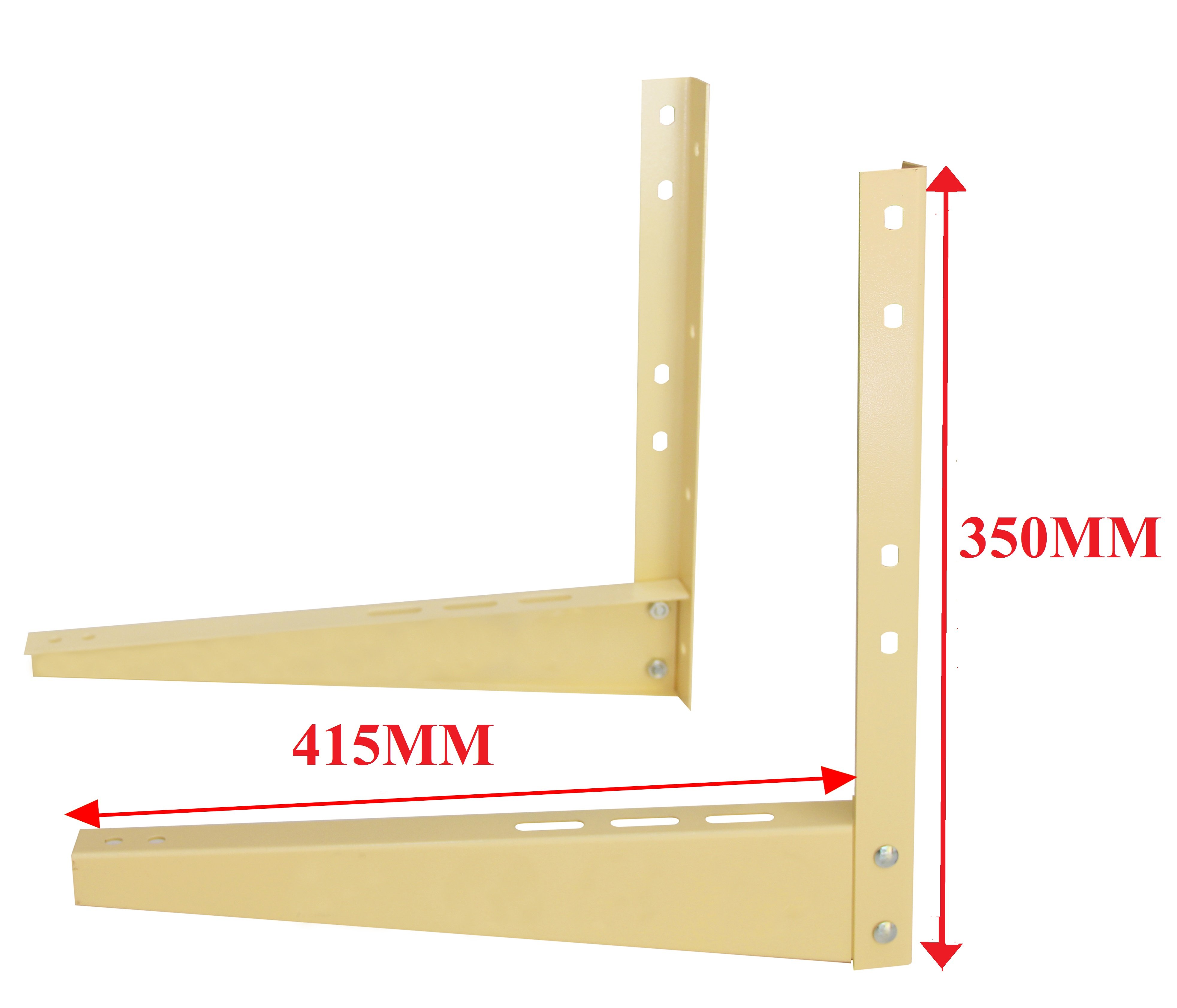 Eke sắt đa năng, chân kệ sắt treo tường, giá đỡ chữ L kích thước từ 42-47-50-60cm  - Hàng Chính Hãng