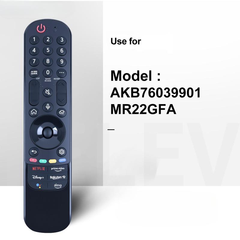 MR22GA AKB76039902 Tìm kiếm bằng giọng nói Điều khiển điều khiển từ xa hoạt động cho hầu hết các mô hình LG Smart TV 2022 Model 50QNed80UQA 55QNED80AQA 55QNED8 Màu sắc: Không có giọng nói MR22GA