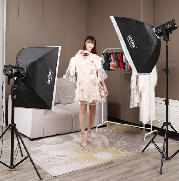 Bộ 2 đèn LED studio EFII-100 Jinbei Hàng Chính Hãng