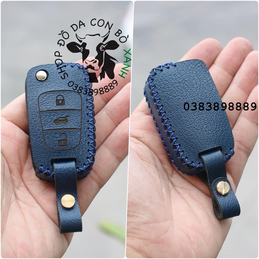 Bao da dành cho Chìa Khoá Kia Morning, Caren, Forte, Sorento, Rio, Sportage handmade Da Thật 001