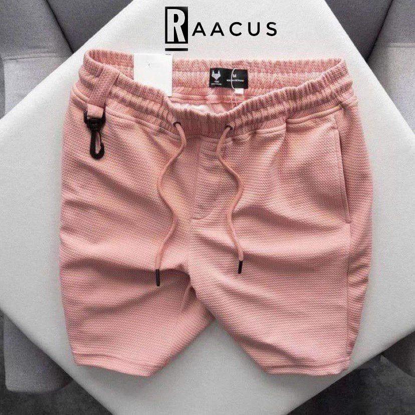 Quần short nam unisex chất đũi dáng suông RAACUS, quần short thể thao nam phong cách ulzzang mùa hè – Q110