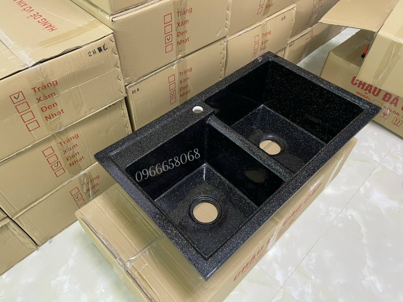 Chậu rửa chén đá nhân tạo 84*50*23