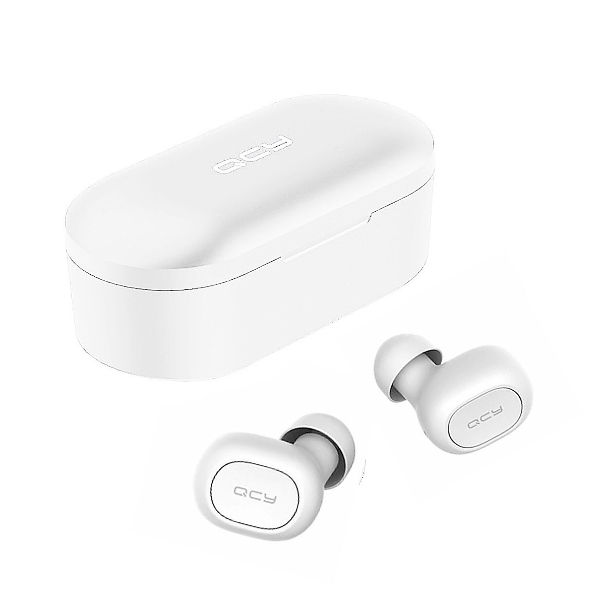 Tai Nghe Bluetooth Không Dây Xiaomi QCY T2C V5.0 Màu Trắng Có Dock tự sạc Thế Hệ Mới - Hàng Chính Hãng