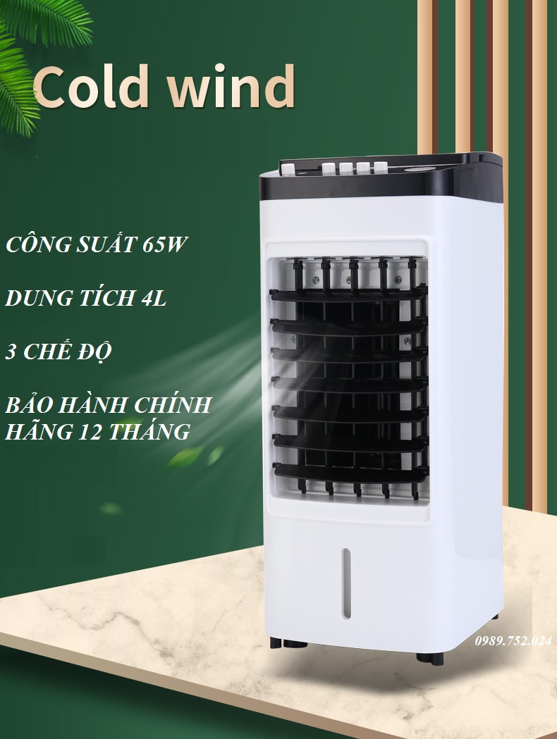 Quạt điều hòa hơi nước Mini Kaisa Villa JD-8096 – Dung tích 4 lít, Vận hành êm ái - Hàng chính hãng