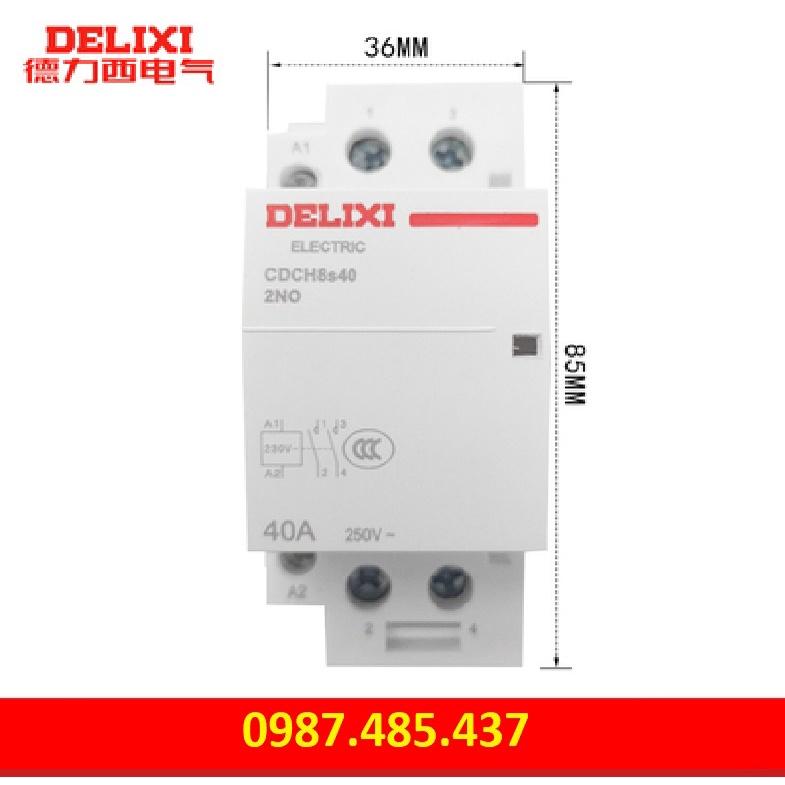 Khởi động từ 1 pha 220V DELIXI 25A - 40A