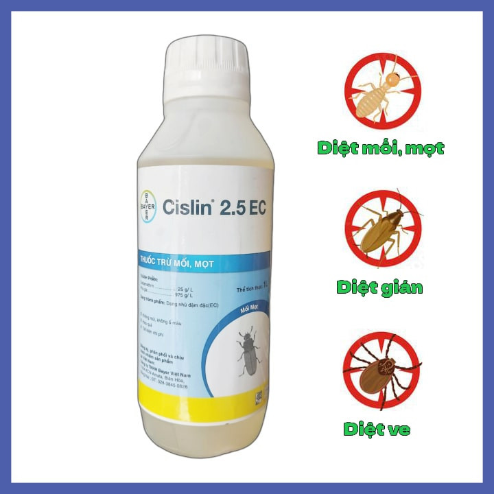 Thuốc Diệt Mối Mọt Cislin 2.5EC Bayer 1000ML | Dietcontrung.online24h