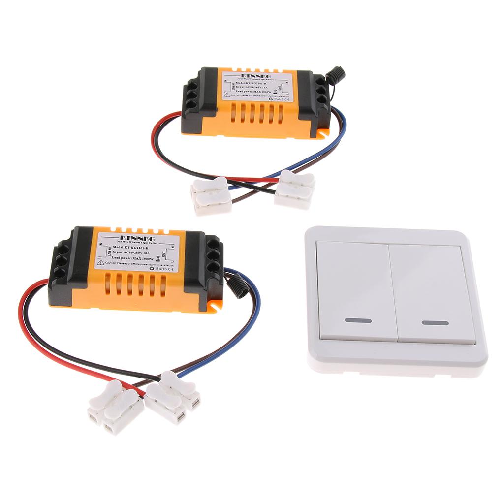 AC 90-250V 2CH Remote Control Switch Home Light Lamp Controller 433MHz