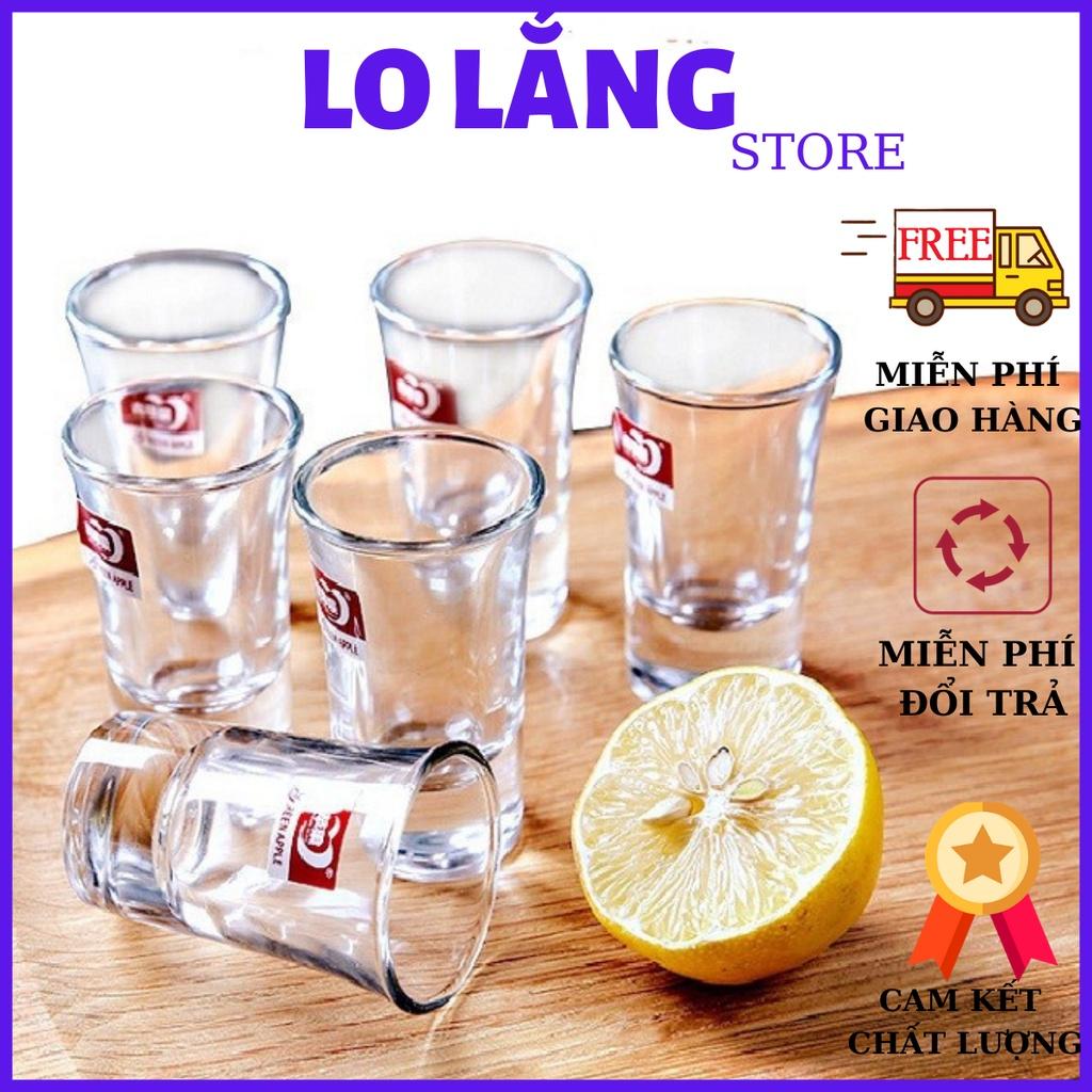 Bộ 6 ly pha lê uống rịu DELI Cao cấp sáng bóng