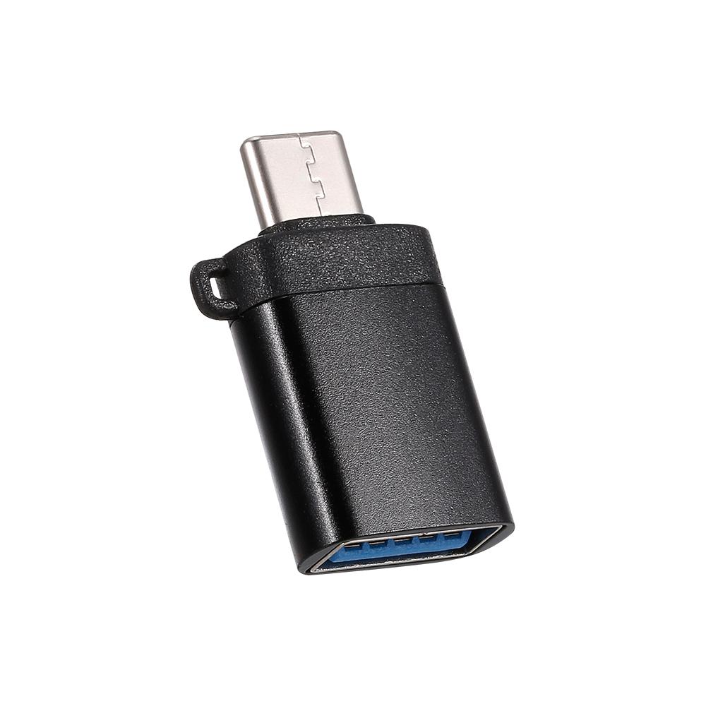 Type-C Adapter Type-C Male to USB3.0 Female OTG Connector Converter Plug and Play Support Mobile Phone Tablet Grey