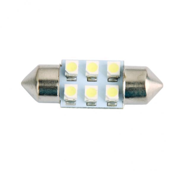 4-7pack LED Car Bulb 31mm 3528 6 LED COB SMD Dome Map Interior Light Lamp 12V