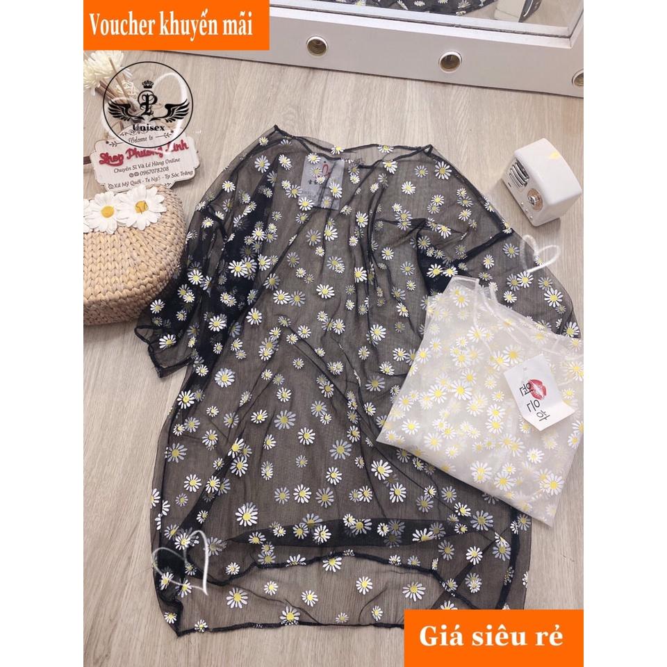 Áo Lưới Hoa Cúc , Form Rộng Phong Cách Unisex - Set Áo Kèm Lót ( kèm video shop tự quay