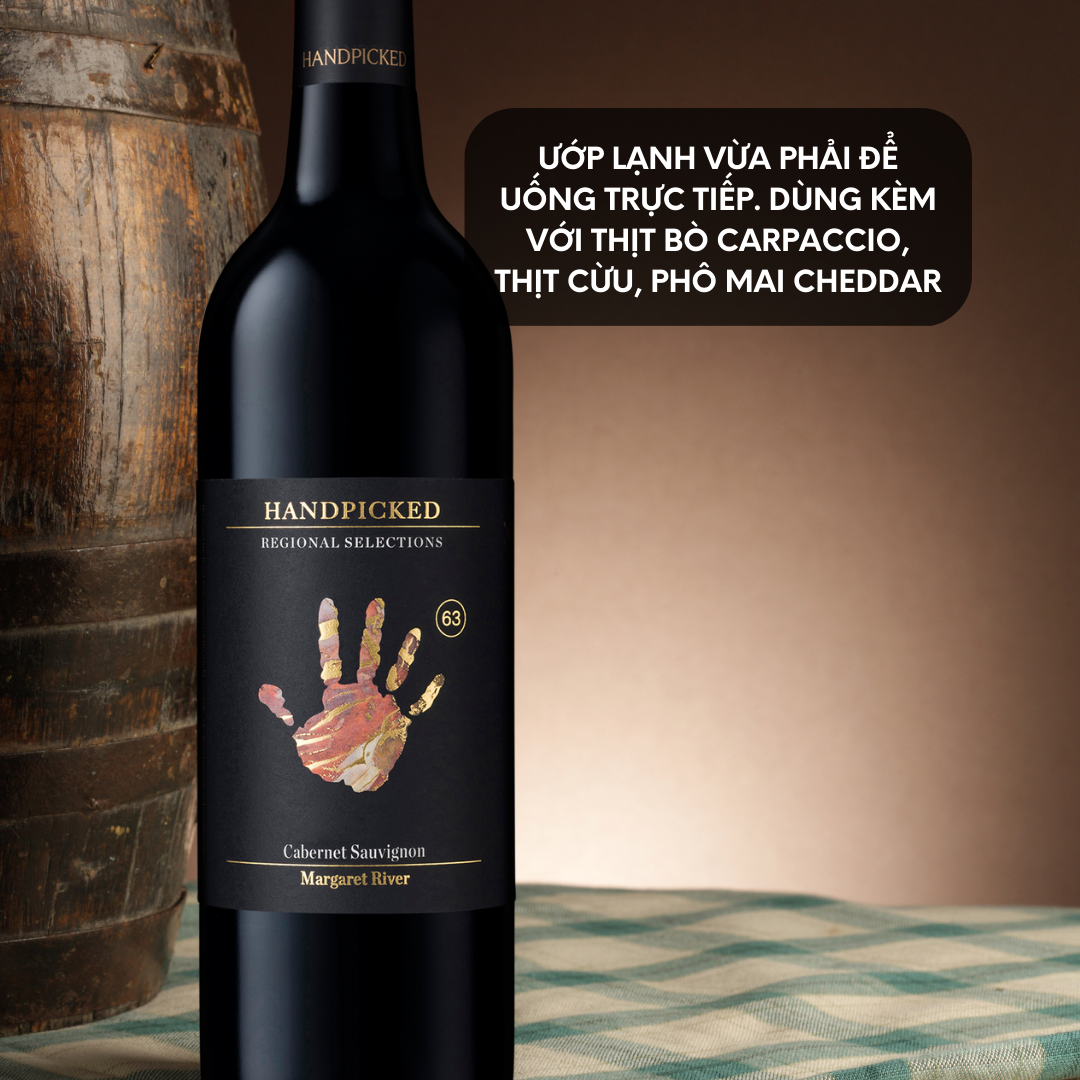 Rượu vang đỏ Úc Handpicked regional selections cabernet sauvignon margaret river 14,1% (750ml ) - Không hộp