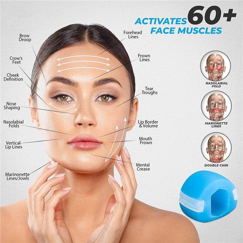 Hàm tập thể dục mặt hàm cơ bắp Huấn luyện tập thể dục cơ bắp chống lão hóa silica mặt thực phẩm