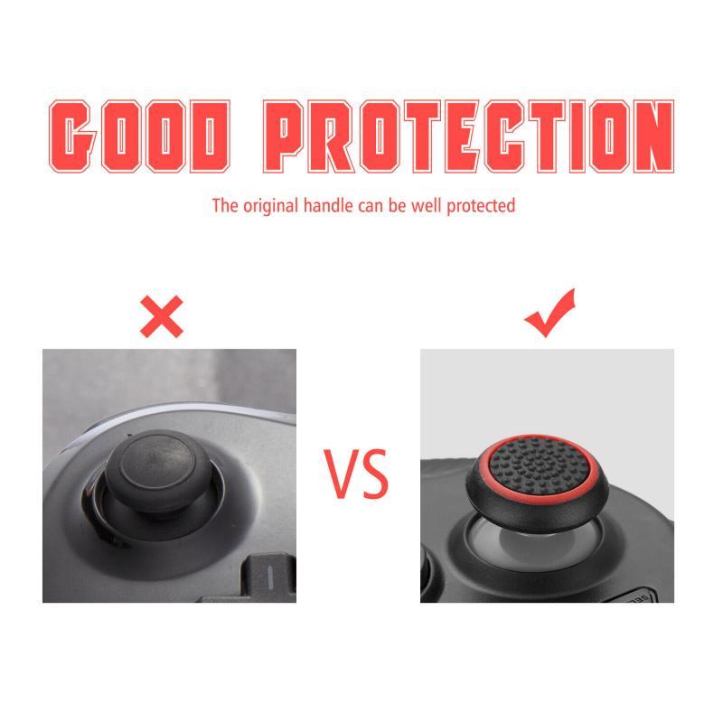 4 Cái/10 Cái Silicone Chống Trượt Cần Điều Khiển Tương Tự Cần Điều Khiển Ngón Tay Cái Thanh Kẹp Mũ Cho PS3 PS4 PS5 Bộ Điều Khiển Xbox 360 Xbox One Màu sắc: 10 Cái Màu Xanh Đen