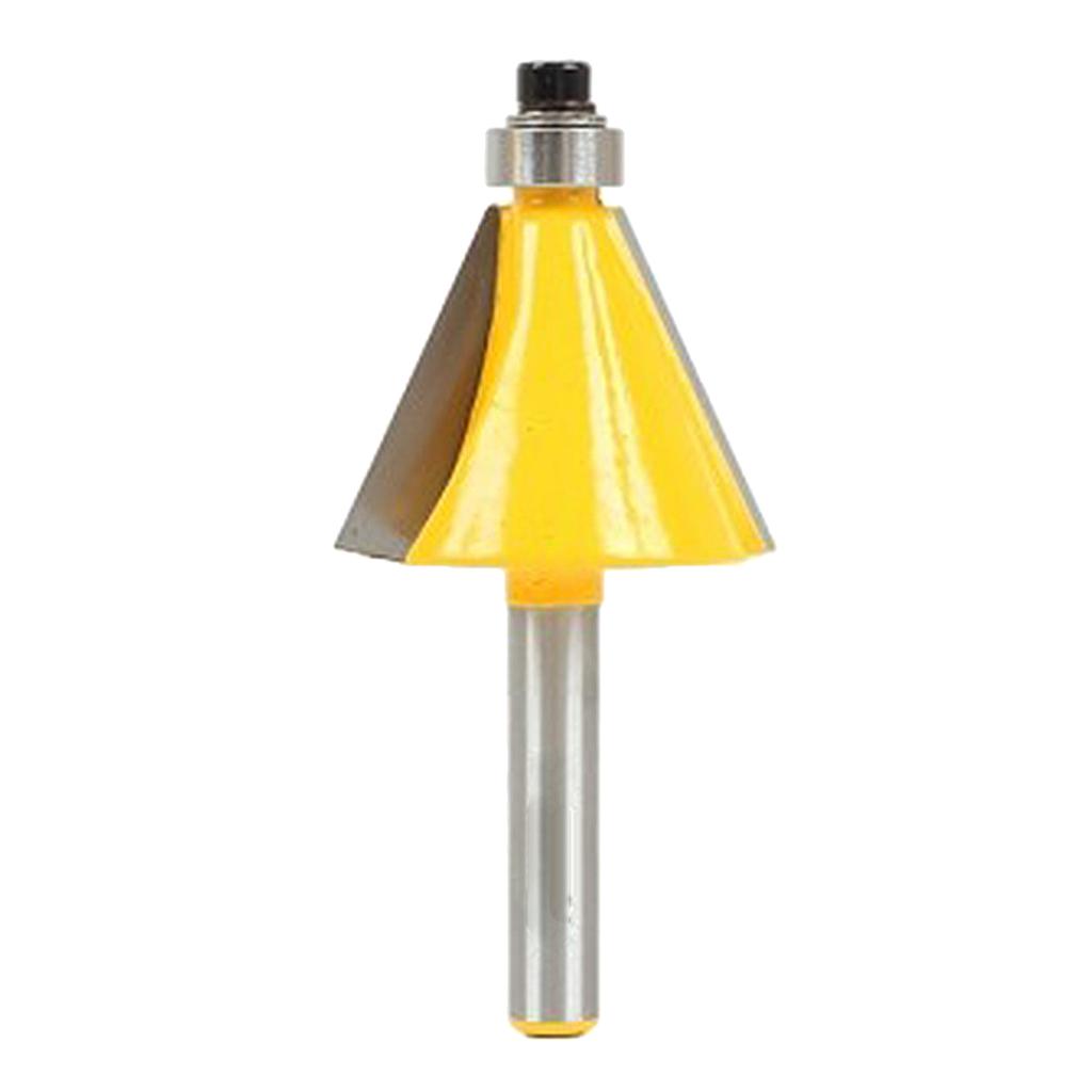 Woodworking 30° &amp; 22.5° Chamfer/Bevel Edging Router Bit with 1/4-Inch Shank