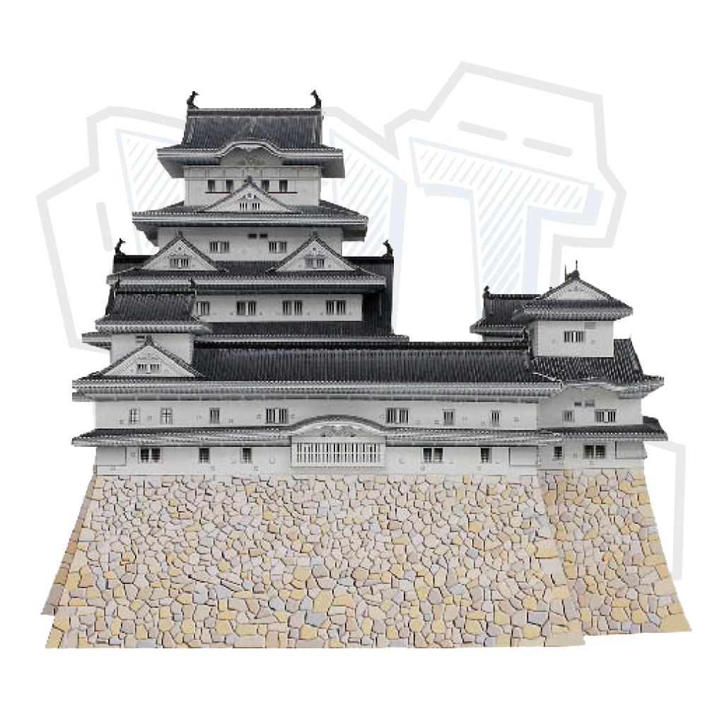 Mô hình giấy kiến trúc tòa thành Himeji Castle - Nhật Bản