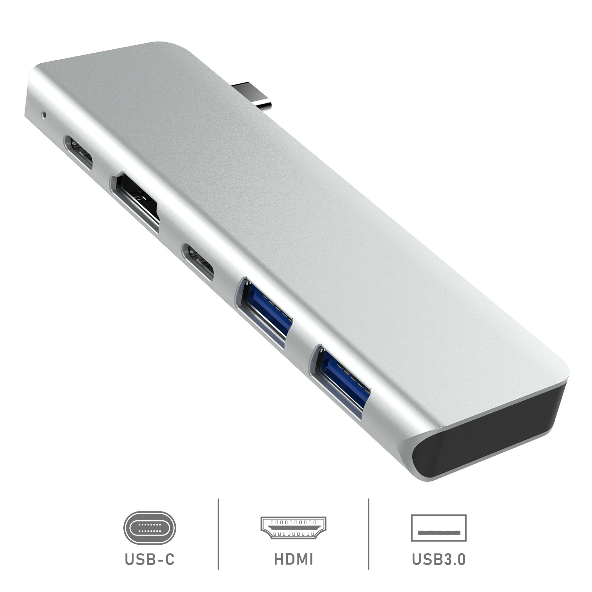 Hub Thunderbolt 3 ra 5 cổng HDMI/ USB 3.0 / PD/ Type-c cho Macbook, Dell XPS - UTH51460