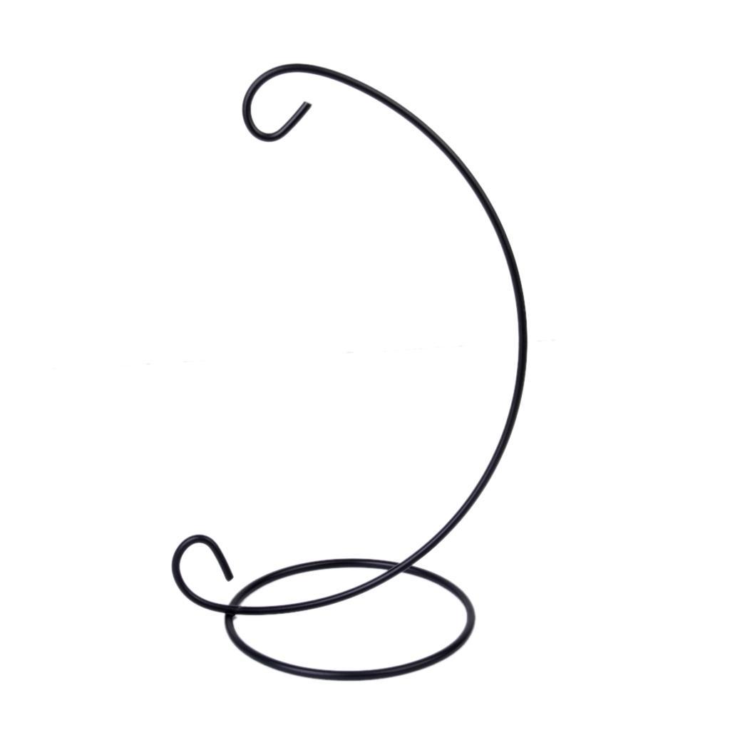 White/Black Iron Hanging Plant Stand Holder Landscaping Garden