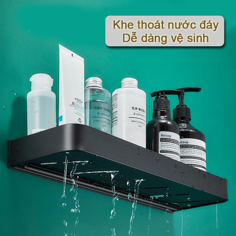 Bộ 2 kệ nhà tắm dán tường để đồ mỹ phẩm phong cách hiện đại