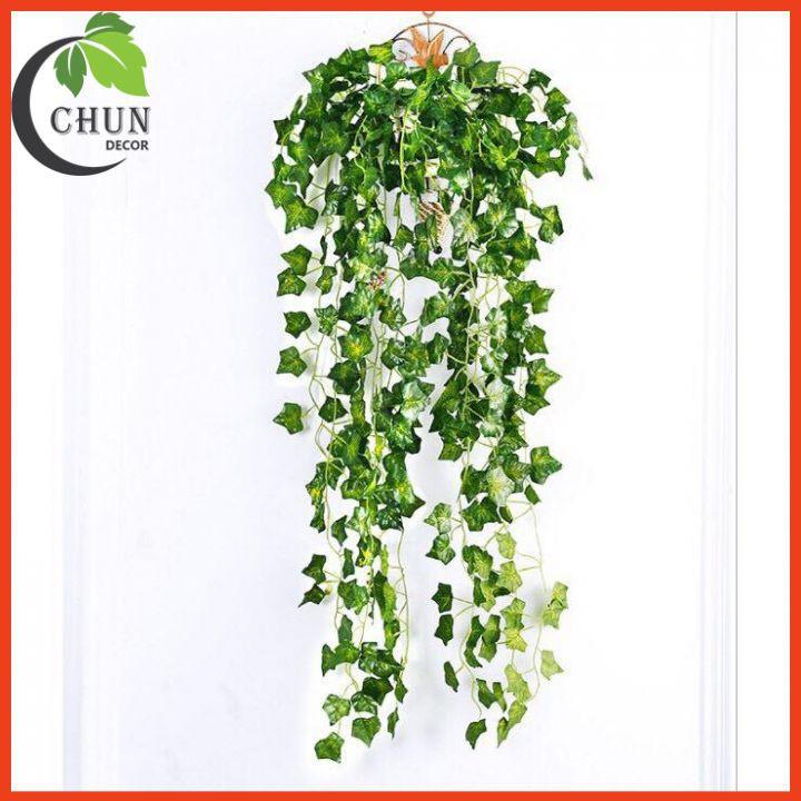 Chùm lá giả treo tường, chùm lá thường xuân dài 85-90cm trang trí nhà cửa, văn phòng, cửa hàng, lớp học