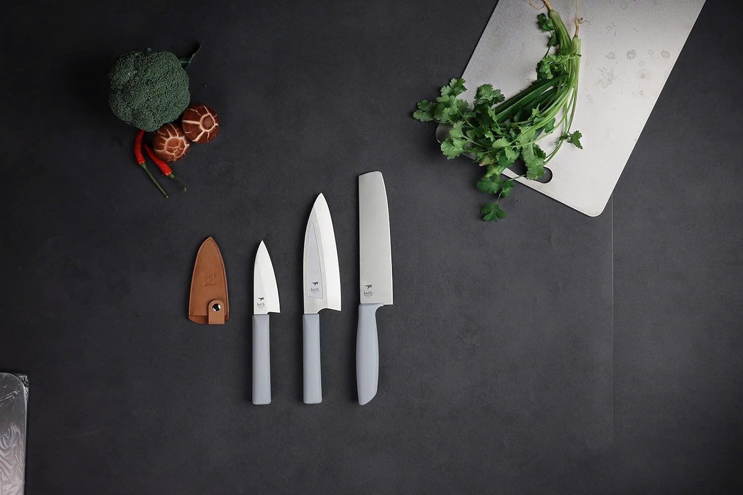 Dao bếp siêu nhẹ Titanium Keith Ti8742